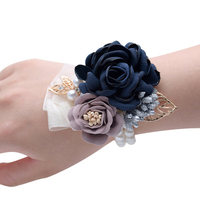 Pulsera Floral Nupcial Coreana - Accesorio Dama de Honor y Novia - Image 6