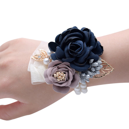 Pulsera Floral Nupcial Coreana - Accesorio Dama de Honor y Novia - Image 5