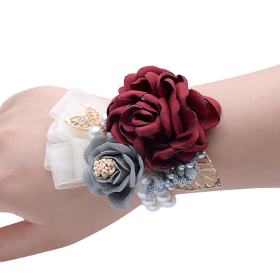 Pulsera Floral Nupcial Coreana - Accesorio Dama de Honor y Novia - Image 3
