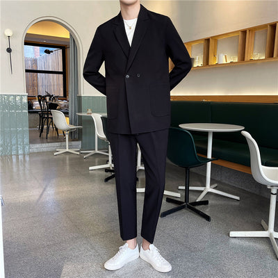 Traje Casual Blanco Rascal Hombre - Corte Suelto Moderno Infrarrojo Ligero Verano - Image 13