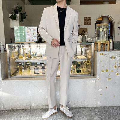 Traje Casual Blanco Rascal Hombre - Corte Suelto Moderno Infrarrojo Ligero Verano - Image 12