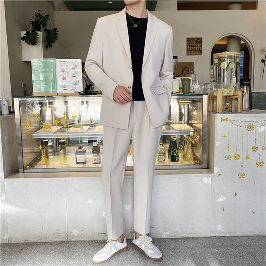 Traje Casual Blanco Rascal Hombre - Corte Suelto Moderno Infrarrojo Ligero Verano - Image 6