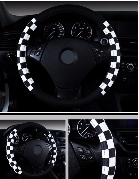 Funda para Volante de Cuero Escocés Premium