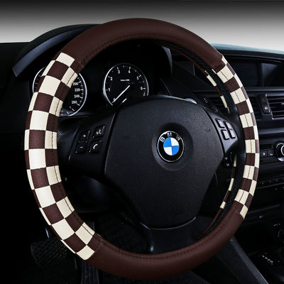Funda para Volante de Cuero Escocés Premium - Image 4