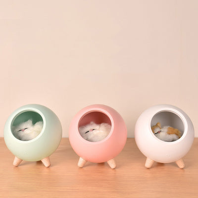 Luz Nocturna Gatito Adorable - Casa Mascota Iluminada USB Recargable - Image 6