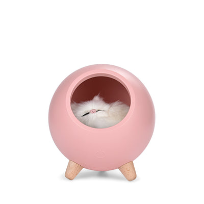Luz Nocturna Gatito Adorable - Casa Mascota Iluminada USB Recargable - Image 5
