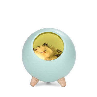Luz Nocturna Gatito Adorable - Casa Mascota Iluminada USB Recargable