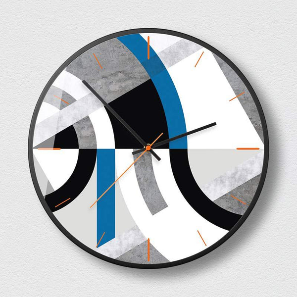 Reloj de Pared Abstracto Nórdico con Diseño Geométrico