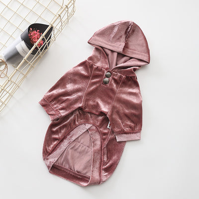 Suéter Hoodie de Terciopelo Denso para Perros Pequeños - Ropa de Invierno Casual - Image 7