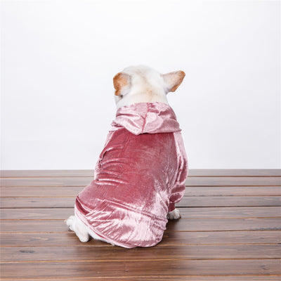 Suéter Hoodie de Terciopelo Denso para Perros Pequeños - Ropa de Invierno Casual - Image 8