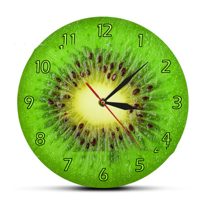 Reloj de Pared Verde Kiwi - Decoración Moderna para Sala y Cocina - Image 3