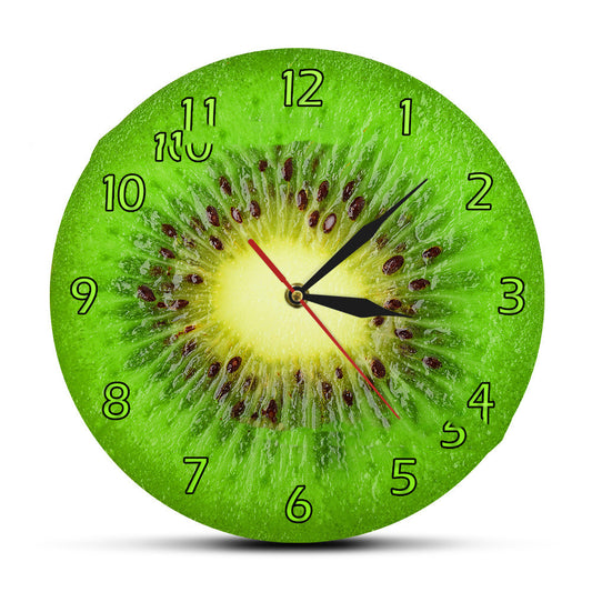 Reloj de Pared Verde Kiwi - Decoración Moderna para Sala y Cocina - Image 2