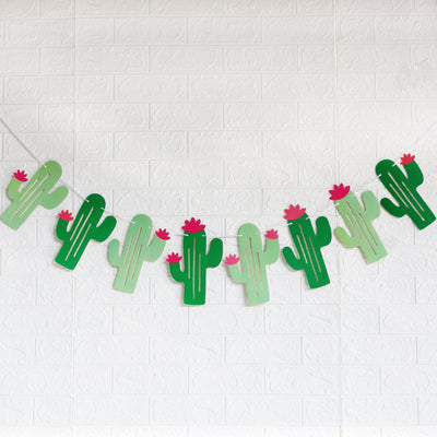 Decoración Colgante de Cactus Tropical para Fiestas - Tira Desplegable Temática Hawaiana - Image 7