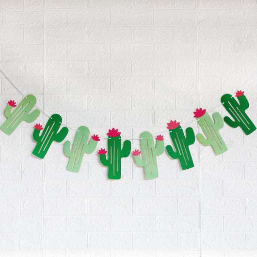 Decoración Colgante de Cactus Tropical para Fiestas - Tira Desplegable Temática Hawaiana - Image 7