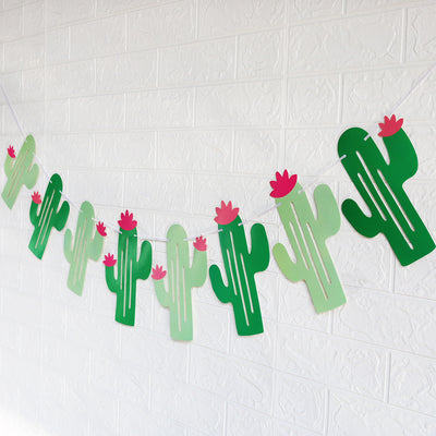 Decoración Colgante de Cactus Tropical para Fiestas - Tira Desplegable Temática Hawaiana - Image 9