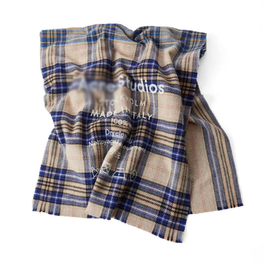 Bufanda Escocesa Arcoíris de Lana para Parejas - Chal Grueso Unisex - Image 6