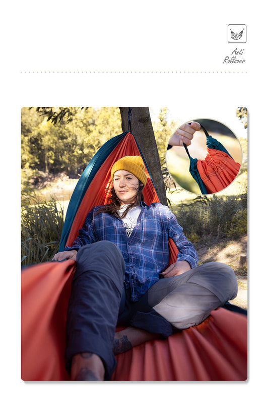 Hamaca Doble Portátil Anti-Vuelco para Camping y Exterior
