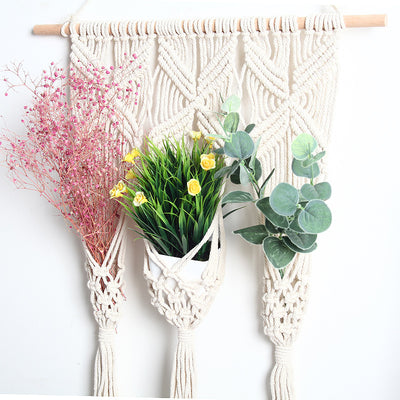 Soporte de Pared Tejido para Macetas Estilo Boho - Image 8