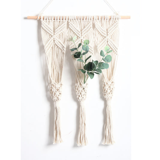 Soporte de Pared Tejido para Macetas Estilo Boho