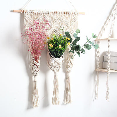 Soporte de Pared Tejido para Macetas Estilo Boho - Image 4