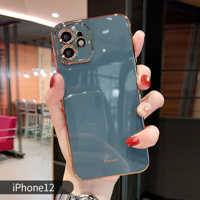 Funda iPhone 11 Pro Electrochapada 6D Bordes Rectos - Silicona Premium - Image 10