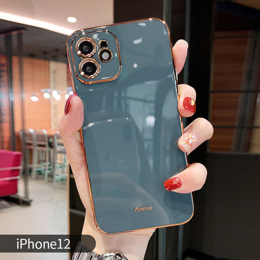 Funda iPhone 11 Pro Electrochapada 6D Bordes Rectos - Silicona Premium - Image 10