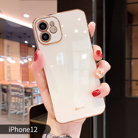 Funda iPhone 11 Pro Electrochapada 6D Bordes Rectos - Silicona Premium - Image 4