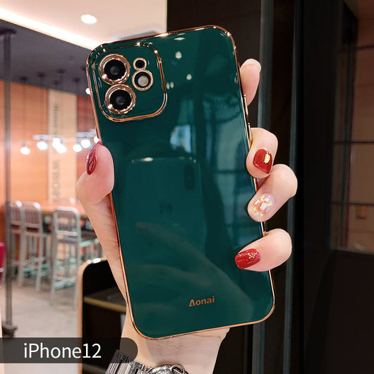 Funda iPhone 11 Pro Electrochapada 6D Bordes Rectos - Silicona Premium - Image 5
