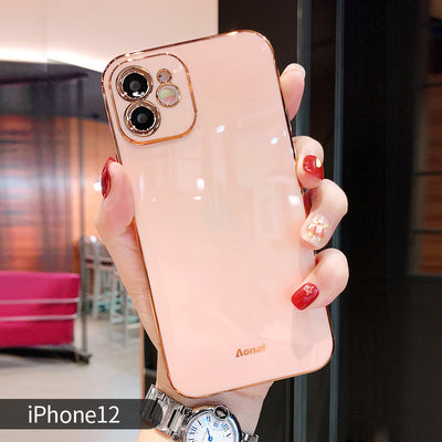 Funda iPhone 11 Pro Electrochapada 6D Bordes Rectos - Silicona Premium - Image 3