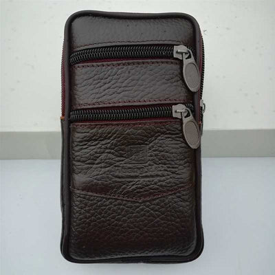 Bolsa de Cuero para Cintura Hombre - Riñonera Multifuncional