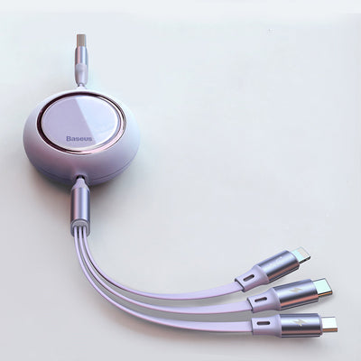 Cable de Carga Retráctil Multifunción para iPhone y Android