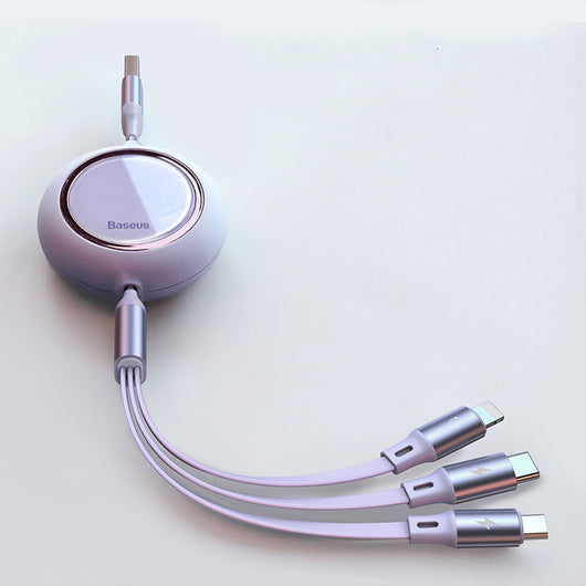 Cable de Carga Retráctil Multifunción para iPhone y Android