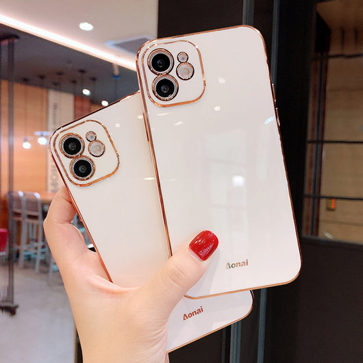 Funda iPhone 11 Pro Electrochapada 6D Bordes Rectos - Silicona Premium - Image 7