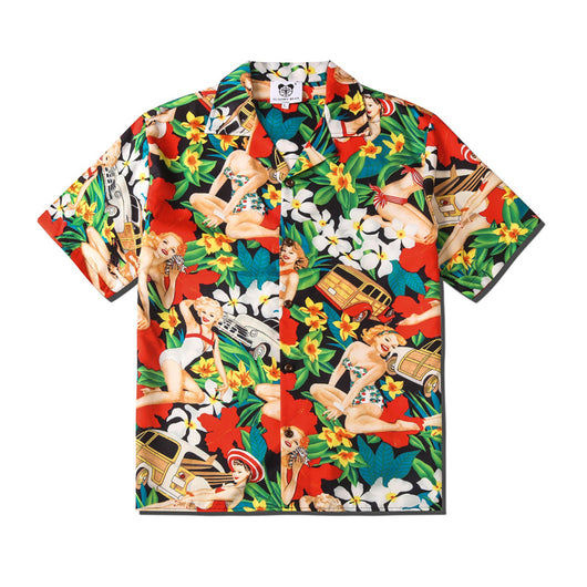 Camisa Estampado Piedra Suelta para Parejas - Casual Unisex - Image 19
