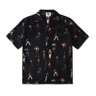 Camisa Estampado Piedra Suelta para Parejas - Casual Unisex - Image 27