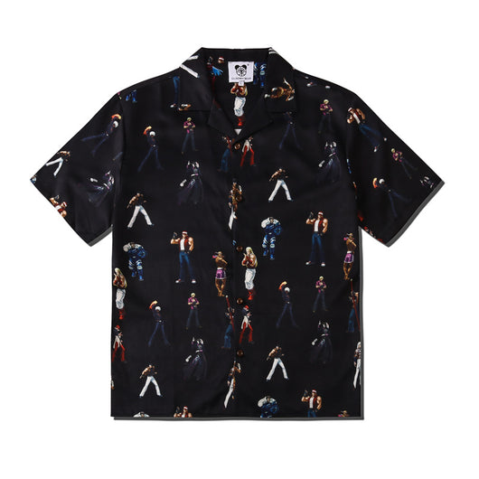 Camisa Estampado Piedra Suelta para Parejas - Casual Unisex - Image 27