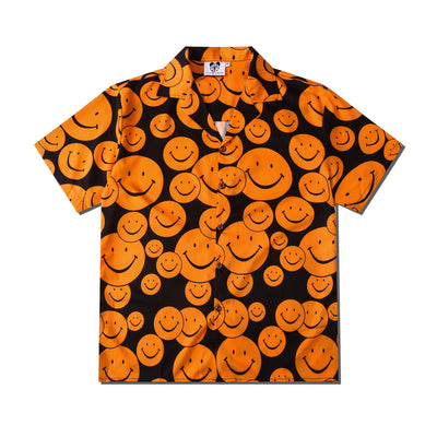 Camisa Estampado Piedra Suelta para Parejas - Casual Unisex - Image 5