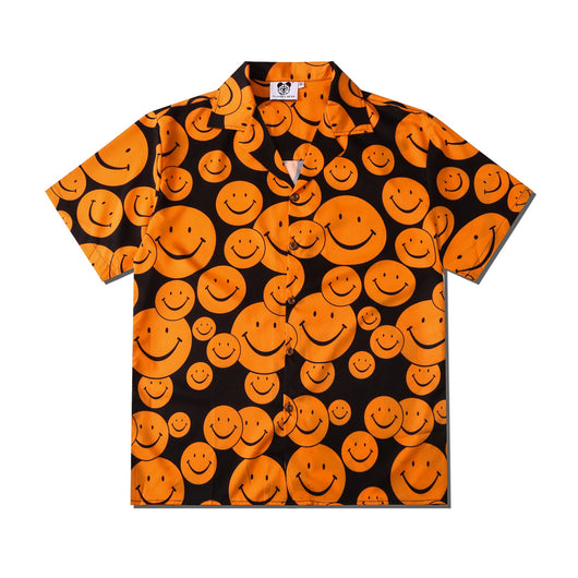 Camisa Estampado Piedra Suelta para Parejas - Casual Unisex - Image 5