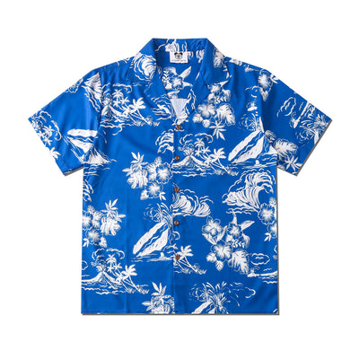 Camisa Estampado Piedra Suelta para Parejas - Casual Unisex - Image 6