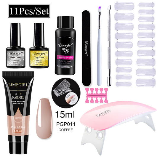 Kit Completo de Uñas de Gel UV con Lámpara LED y Geles de Extensión para Principiantes - Image 28