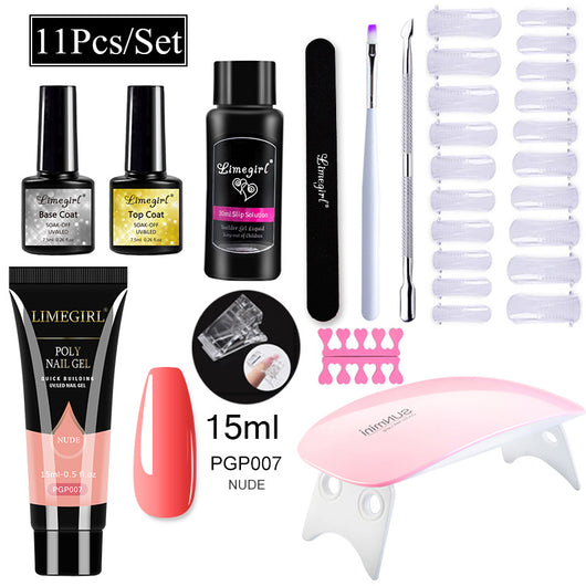 Kit Completo de Uñas de Gel UV con Lámpara LED y Geles de Extensión para Principiantes - Image 29