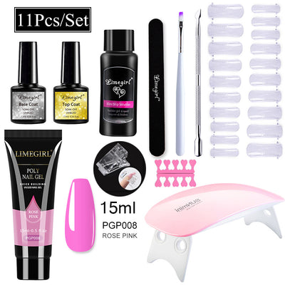 Kit Completo de Uñas de Gel UV con Lámpara LED y Geles de Extensión para Principiantes - Image 37