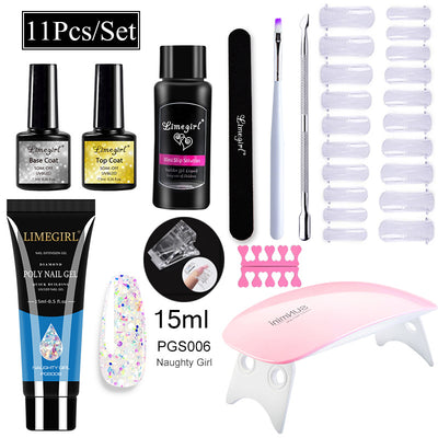 Kit Completo de Uñas de Gel UV con Lámpara LED y Geles de Extensión para Principiantes - Image 18