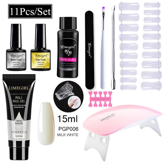 Kit Completo de Uñas de Gel UV con Lámpara LED y Geles de Extensión para Principiantes - Image 6