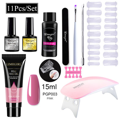 Kit Completo de Uñas de Gel UV con Lámpara LED y Geles de Extensión para Principiantes - Image 3