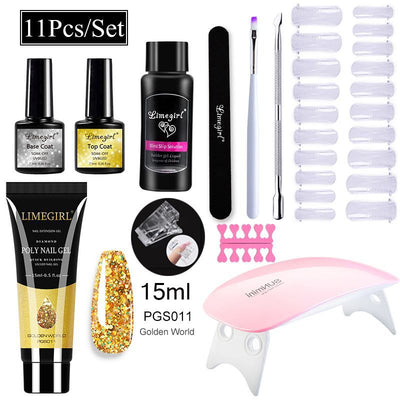 Kit Completo de Uñas de Gel UV con Lámpara LED y Geles de Extensión para Principiantes - Image 23