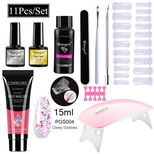 Kit Completo de Uñas de Gel UV con Lámpara LED y Geles de Extensión para Principiantes - Image 16