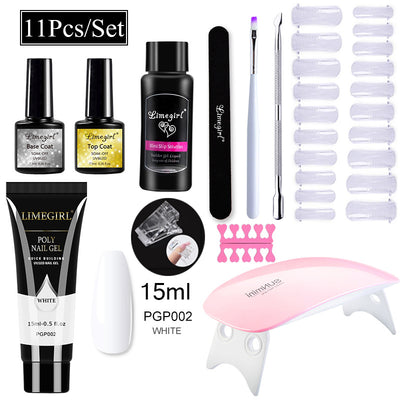 Kit Completo de Uñas de Gel UV con Lámpara LED y Geles de Extensión para Principiantes - Image 2