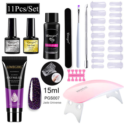 Kit Completo de Uñas de Gel UV con Lámpara LED y Geles de Extensión para Principiantes - Image 19