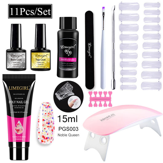 Kit Completo de Uñas de Gel UV con Lámpara LED y Geles de Extensión para Principiantes - Image 15